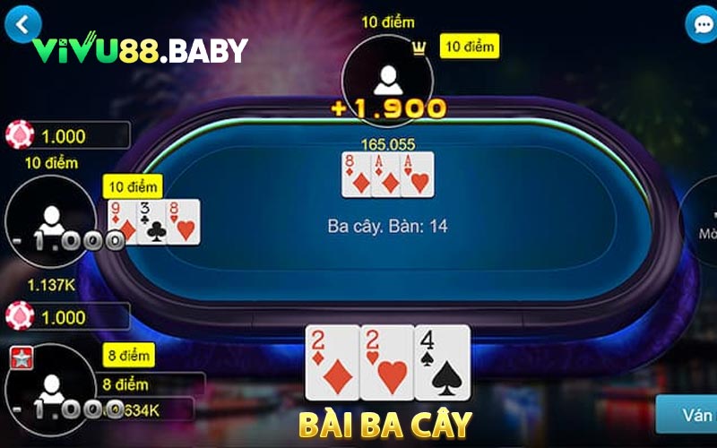 Chơi ba cây ở nhà cái VIVU88
